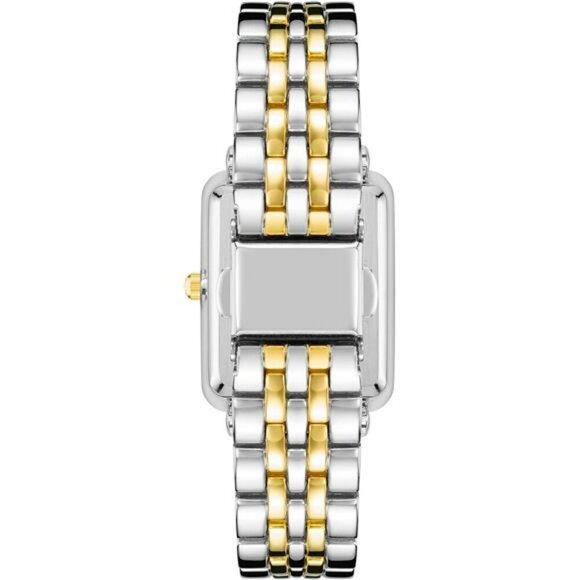 Womens Two Tone Bracelet Watch Gold Silver Glitter Dial Dressy Fashion - Picture 3 of 7